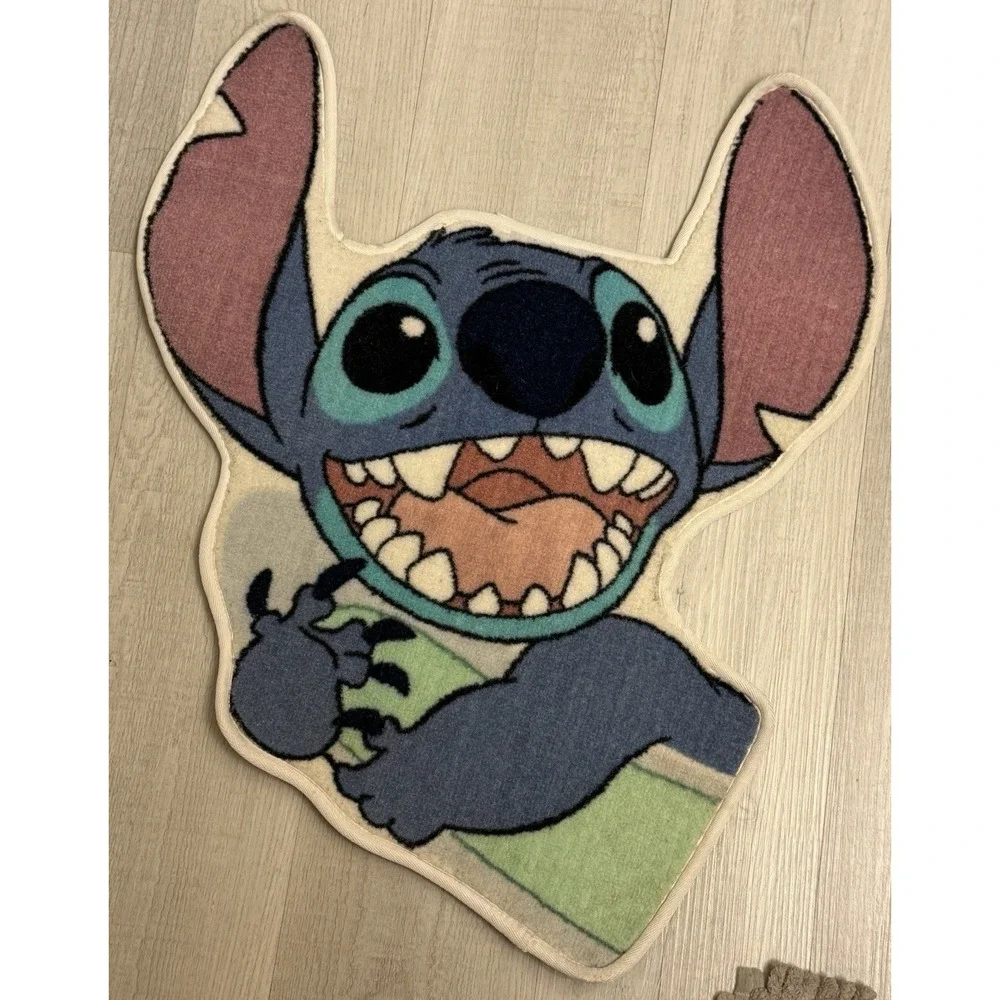 Vintage LILO Stitch Cartoon Floor Mat Washable‎ Bedroom Area Rug 10